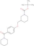 3-[4-(Piperidine-1-carbonyl)-phenoxymethyl]-piperidine-1-carboxylic acid tert-butyl ester