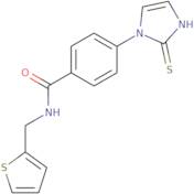 4-(2-Sulfanyl-1H-imidazol-1-yl)-N-(thiophen-2-ylmethyl)benzamide