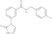 N-[(4-Fluorophenyl)methyl]-3-(2-sulfanyl-1H-imidazol-1-yl)benzamide