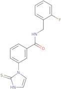 N-[(2-Fluorophenyl)methyl]-3-(2-sulfanyl-1H-imidazol-1-yl)benzamide