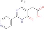 2-[4-Methyl-6-oxo-2-(pyridin-4-yl)-1,6-dihydropyrimidin-5-yl]acetic acid