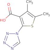 4,5-dimethyl-2-(1H-1,2,3,4-tetrazol-1-yl)thiophene-3-carboxylic acid