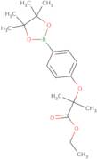 (4-((1-Ethoxy-2-methyl-1-oxopropan-2-yl)oxy)phenyl)boronic acid pinacol ester