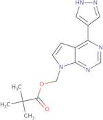 (4-(1H-Pyrazol-4-yl)-7H-pyrrolo[2,3-d]pyrimidin-7-yl)methyl pivalate