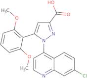 1-(7-Chloroquinolin-4-yl)-5-(2,6-dimethoxyphenyl)-1H-pyrazole-3-carboxylic acid