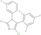 2,4-Dichloro-1-(3-fluorophenyl)-5-(2,4,6-trifluorophenyl)-1H-imidazole