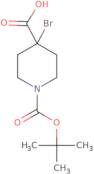 4-Bromo-1-[(tert-butoxy)carbonyl]piperidine-4-carboxylic acid