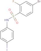 4-bromo-2-fluoro-N-(4-iodophenyl)benzene-1-sulfonamide