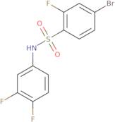 4-bromo-N-(3,4-difluorophenyl)-2-fluorobenzene-1-sulfonamide