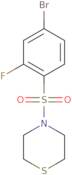 4-(4-Bromo-2-fluorobenzenesulfonyl)thiomorpholine