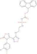 (9H-fluoren-9-yl)methyl N-(2-((4-(4-(3-bromo-4-fluorophenyl)-5-oxo-4,5-dihydro-1,2,4-oxadiazol-3-yl)-1,2,5-oxadiazol-3-yl)amino)ethy l)sulfamoylcarbamate