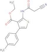 Ethyl 2-(2-cyanoacetamido)-4-(4-methylphenyl)thiophene-3-carboxylate