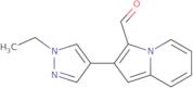 2-(1-Ethyl-1H-pyrazol-4-yl)indolizine-3-carbaldehyde