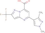 5-(1,3-Dimethyl-1H-pyrazol-4-yl)-2-(trifluoromethyl)pyrazolo[1,5-a]pyrimidine-7-carboxylic acid