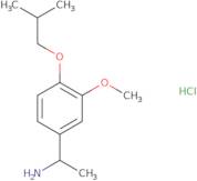 1-[3-Methoxy-4-(2-methylpropoxy)phenyl]ethan-1-amine hydrochloride