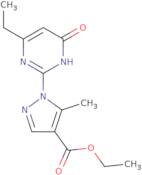 Ethyl 1-(4-ethyl-6-oxo-1,6-dihydropyrimidin-2-yl)-5-methyl-1H-pyrazole-4-carboxylate