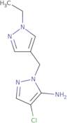 4-Chloro-1-[(1-ethyl-1H-pyrazol-4-yl)methyl]-1H-pyrazol-5-amine