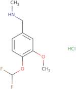 {[4-(Difluoromethoxy)-3-methoxyphenyl]methyl}(methyl)amine hydrochloride