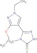 5-(3-Ethoxy-1-ethyl-1H-pyrazol-4-yl)-4-methyl-4H-1,2,4-triazole-3-thiol