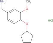 [4-(Cyclopentyloxy)-3-methoxyphenyl]methanamine hydrochloride