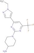 1-[4-(1-Ethyl-1H-pyrazol-4-yl)-6-(trifluoromethyl)pyrimidin-2-yl]piperidin-4-amine