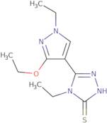 5-(3-Ethoxy-1-ethyl-1H-pyrazol-4-yl)-4-ethyl-4H-1,2,4-triazole-3-thiol