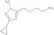 2-[(3-Cyclopropyl-1-methyl-1H-pyrazol-5-yl)methoxy]ethan-1-amine