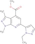 Methyl 6-(1-ethyl-1H-pyrazol-5-yl)-1,3-dimethyl-1H-pyrazolo[3,4-b]pyridine-4-carboxylate