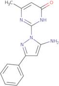 2-(5-Amino-3-phenyl-1H-pyrazol-1-yl)-6-methylpyrimidin-4(3H)-one