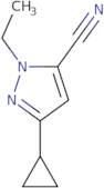3-Cyclopropyl-1-ethyl-1H-pyrazole-5-carbonitrile