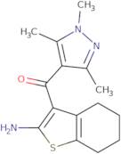 3-(Trimethyl-1H-pyrazole-4-carbonyl)-4,5,6,7-tetrahydro-1-benzothiophen-2-amine