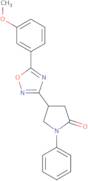 4-[5-(3-Methoxyphenyl)-1,2,4-oxadiazol-3-yl]-1-phenylpyrrolidin-2-one