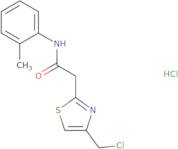 2-[4-(Chloromethyl)-1,3-thiazol-2-yl]-N-(2-methylphenyl)acetamide hydrochloride