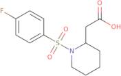 2-[1-(4-Fluorobenzenesulfonyl)piperidin-2-yl]aceticacid