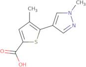 4-Methyl-5-(1-methyl-1H-pyrazol-4-yl)thiophene-2-carboxylic acid