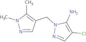 4-Chloro-1-((1,5-dimethyl-1H-pyrazol-4-yl)methyl)-1H-pyrazol-5-amine