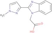 2-[2-(1-Methyl-1H-pyrazol-3-yl)-1H-1,3-benzodiazol-1-yl]acetic acid