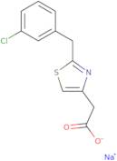 Sodium 2-{2-[(3-chlorophenyl)methyl]-1,3-thiazol-4-yl}acetate