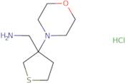 [3-(Morpholin-4-yl)thiolan-3-yl]methanamine hydrochloride