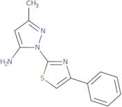 3-Methyl-1-(4-phenyl-1,3-thiazol-2-yl)-1H-pyrazol-5-amine