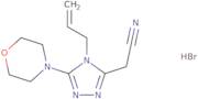 2-[5-(Morpholin-4-yl)-4-(prop-2-en-1-yl)-4H-1,2,4-triazol-3-yl]acetonitrile hydrobromide