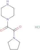 1-(Piperazin-1-yl)-2-(pyrrolidin-1-yl)ethane-1,2-dione hydrochloride