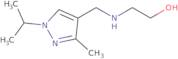 2-({[3-Methyl-1-(propan-2-yl)-1H-pyrazol-4-yl]methyl}amino)ethan-1-ol