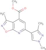 Methyl 6-(1,3-dimethyl-1H-pyrazol-4-yl)-3-methylisoxazolo[5,4-b]pyridine-4-carboxylate