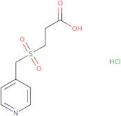 3-(Pyridin-4-ylmethanesulfonyl)propanoic acid hydrochloride