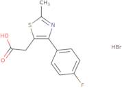 2-[4-(4-Fluorophenyl)-2-methyl-1,3-thiazol-5-yl]acetic acid hydrobromide