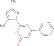 2-(5-Amino-3-methyl-1H-pyrazol-1-yl)-6-phenylpyrimidin-4(3H)-one