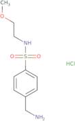 4-(Aminomethyl)-N-(2-methoxyethyl)benzene-1-sulfonamide hydrochloride