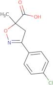 3-(4-Chlorophenyl)-5-methyl-4,5-dihydroisoxazole-5-carboxylic acid