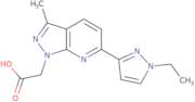 [6-(1-Ethyl-1H-pyrazol-3-yl)-3-methyl-1H-pyrazolo[3,4-b]pyridin-1-yl]acetic acid